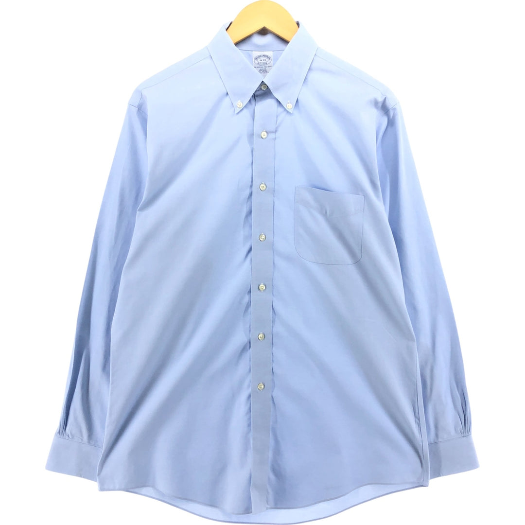 Brooks Brothers Est.1818 Long Sleeve Button-Down Shirt, Men's Size L cotton blue type Vintage Second Hand