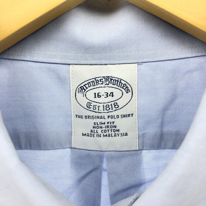 Brooks Brothers Est.1818 Long Sleeve Button-Down Shirt, Men's Size L cotton blue type Vintage Second Hand