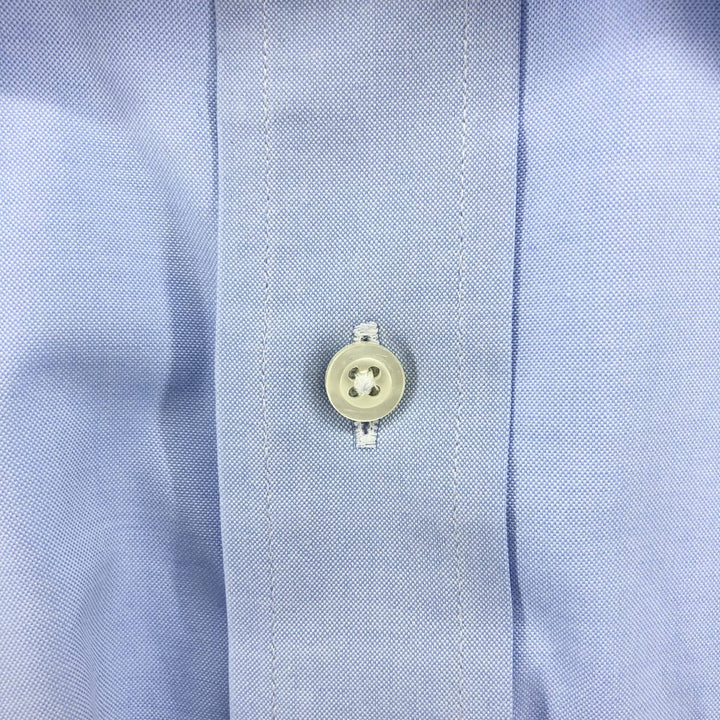 Brooks Brothers Est.1818 MADISON Long Sleeve Cotton Shirt, Men's XXL Supima Cotton blue type Vintage Second Hand