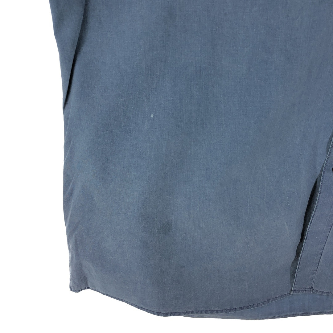 80'S Banana Republic Vintage Long Sleeve Cotton Shirt, Men's Size L cotton Blue type light blue Vintage Second Hand