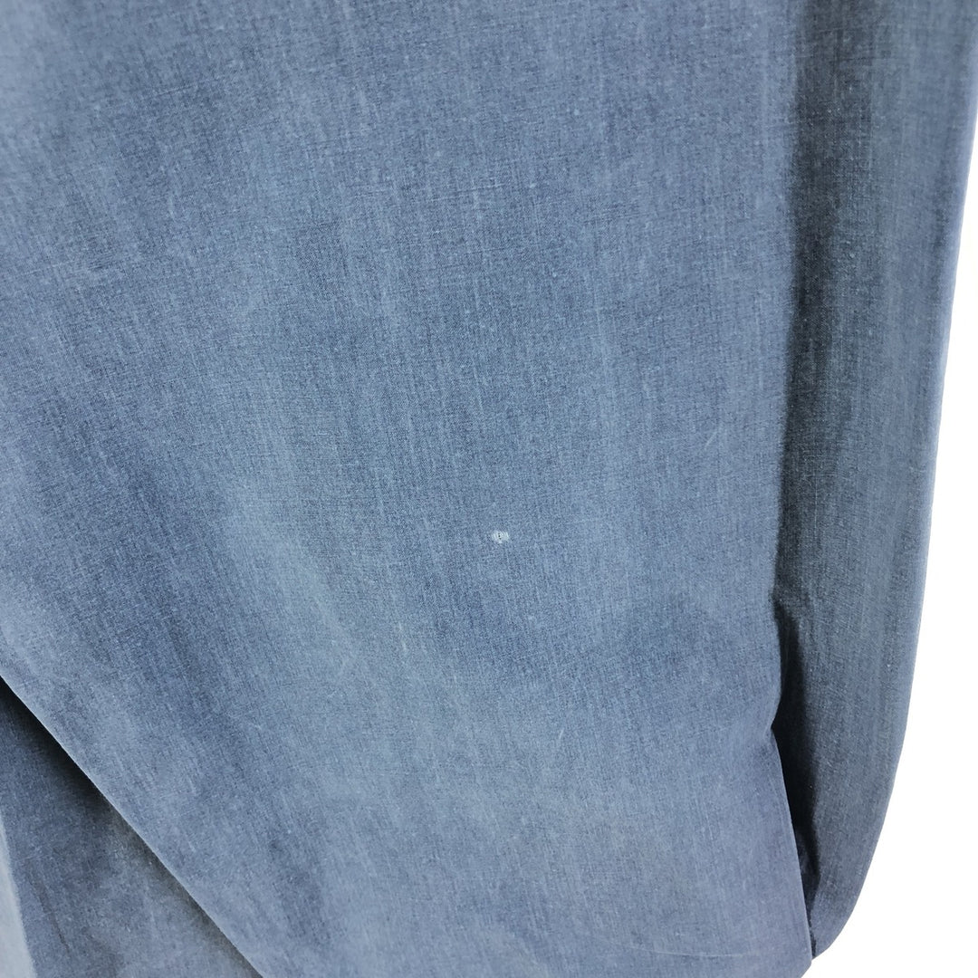 80'S Banana Republic Vintage Long Sleeve Cotton Shirt, Men's Size L cotton Blue type light blue Vintage Second Hand