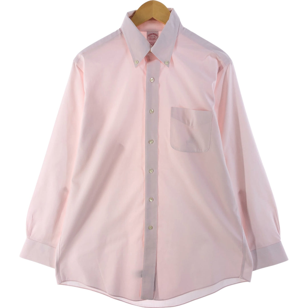 Brooks Brothers Est.1818 Long Sleeve Button Down Shirt, Men's M Size cotton pink type Vintage Second Hand