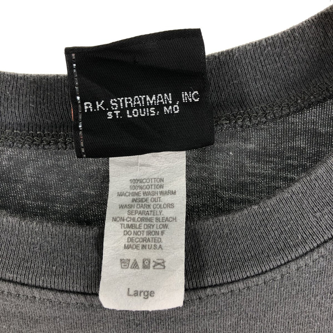 00'S Harley-Davidson Long Sleeve T-Shirt Made in USA Men's Size L cotton gray type Vintage Second Hand