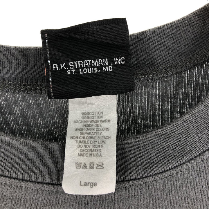 00'S Harley-Davidson Long Sleeve T-Shirt Made in USA Men's Size L cotton gray type Vintage Second Hand