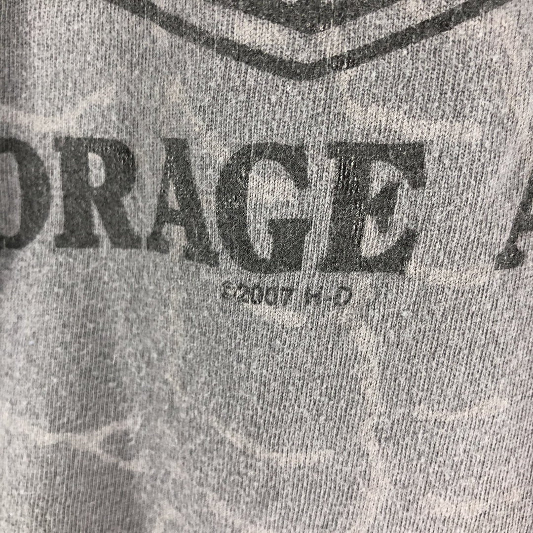 00'S Harley-Davidson Long Sleeve T-Shirt Made in USA Men's Size L cotton gray type Vintage Second Hand