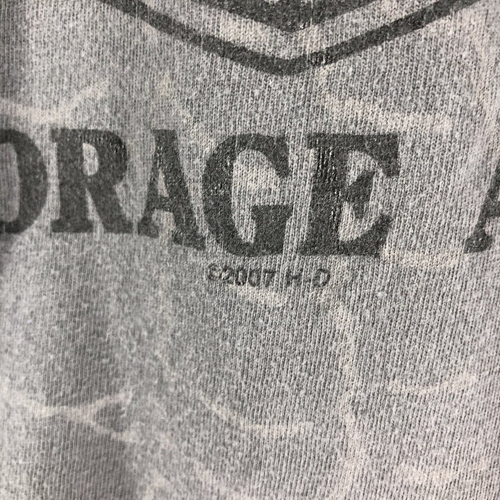 00'S Harley-Davidson Long Sleeve T-Shirt Made in USA Men's Size L cotton gray type Vintage Second Hand