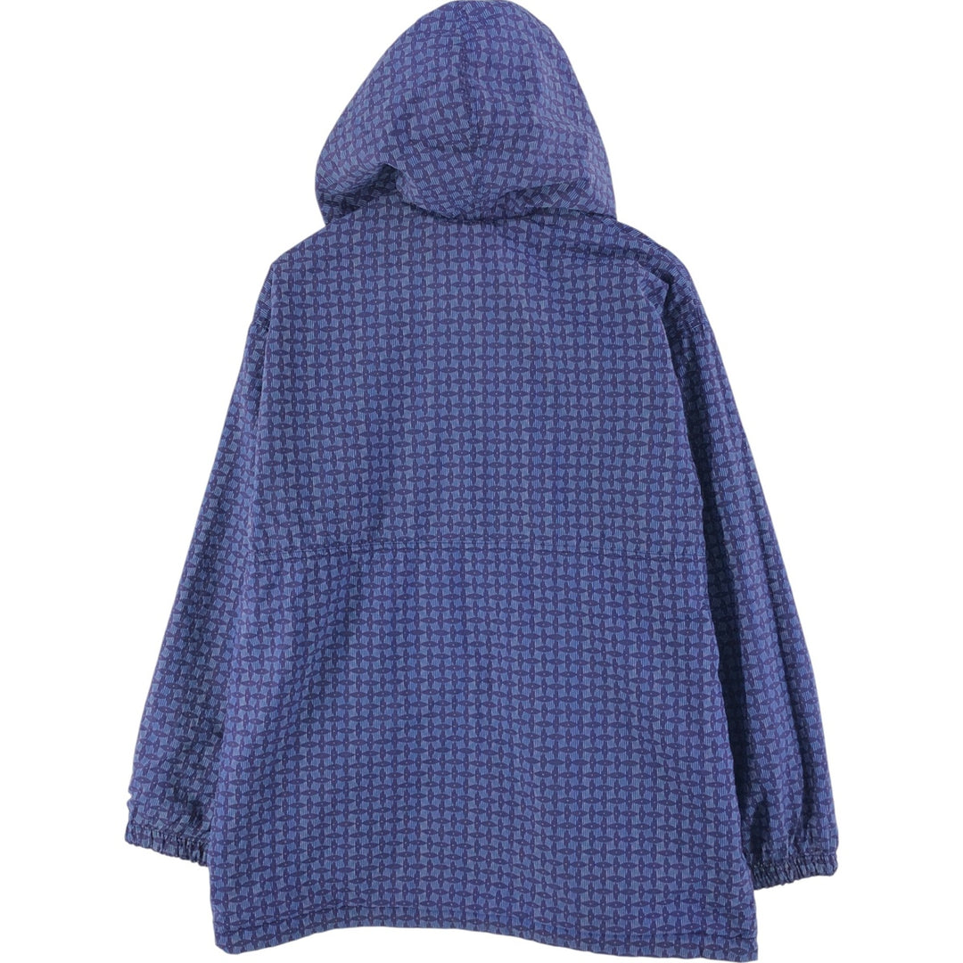 90'S Nike all-over print reversible half-zip nylon pullover hoodie, men's size L, vintage Nylon purple type Vintage Second Hand