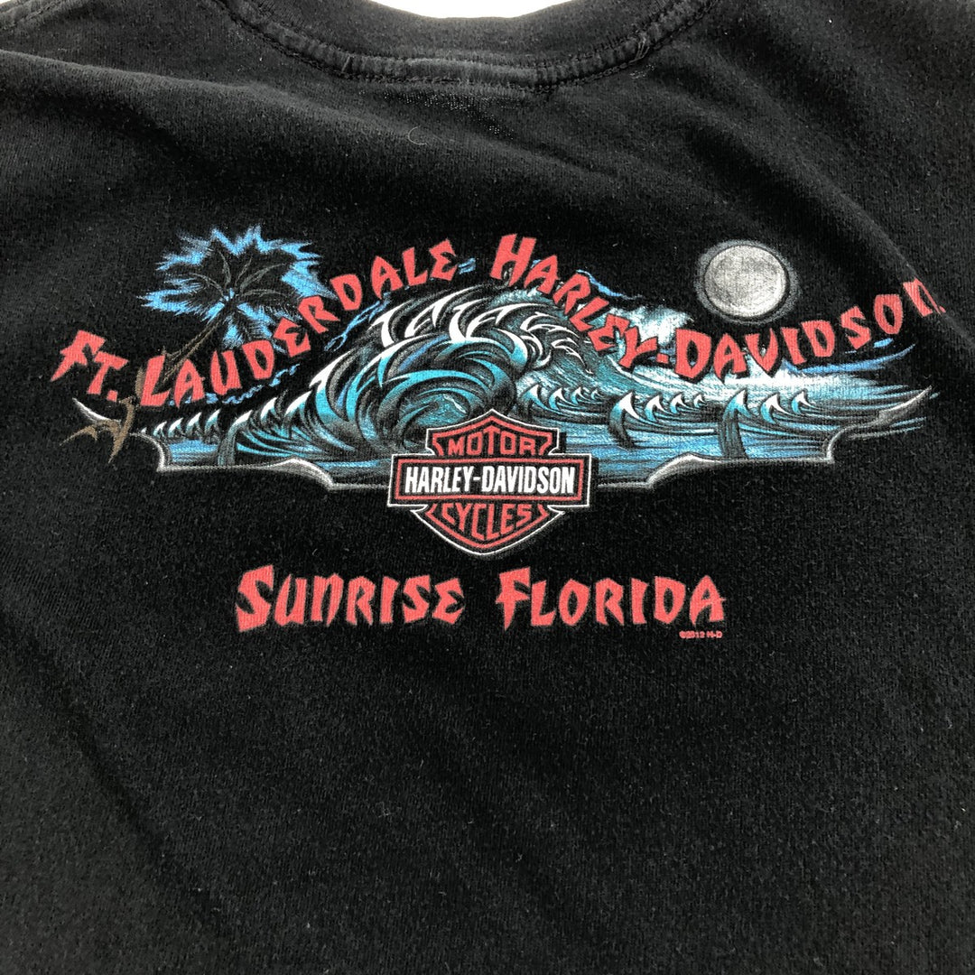 Harley-Davidson Eagle Pattern Motorcycle Bike T-shirt Men's XL unclear black type Vintage Second Hand