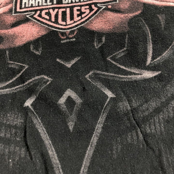 Harley-Davidson Eagle Pattern Motorcycle Bike T-shirt Men's XL unclear black type Vintage Second Hand