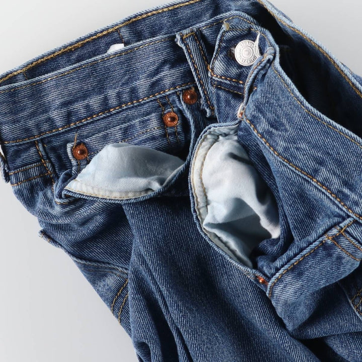 Levi's 501 straight denim pants for men, equivalent to w31 cotton blue type Vintage Second Hand
