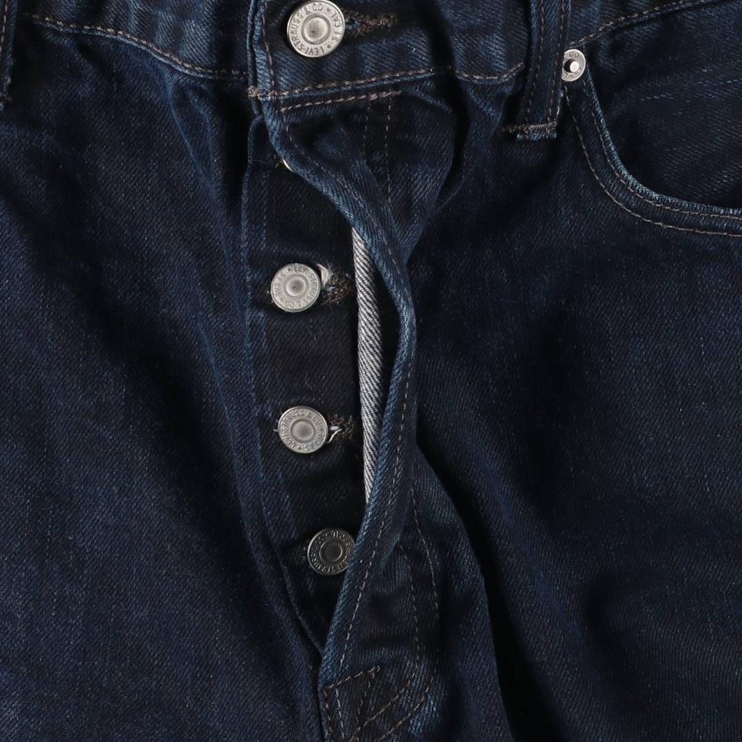 Dark navy Levi's 501 straight denim pants for men, size W37 cotton blue type Vintage Second Hand