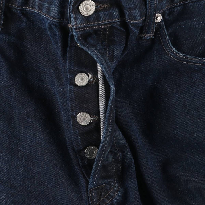 Dark navy Levi's 501 straight denim pants for men, size W37 cotton blue type Vintage Second Hand
