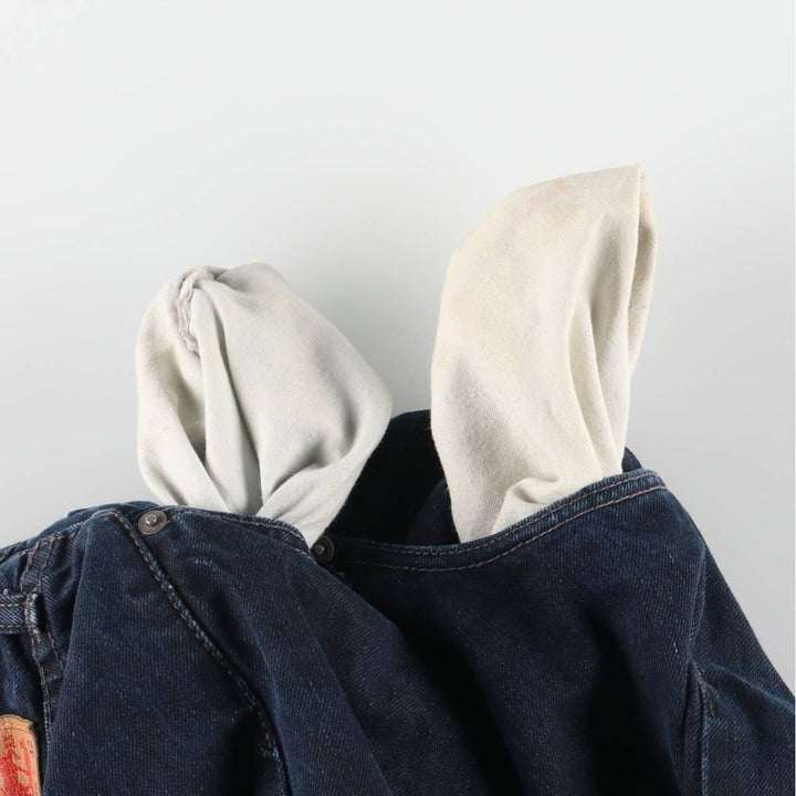 Dark navy Levi's 501 straight denim pants for men, size W37 cotton blue type Vintage Second Hand