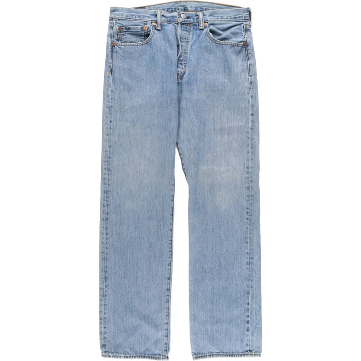 Levi's 501 straight denim pants for men, size W34 cotton blue type Vintage Second Hand