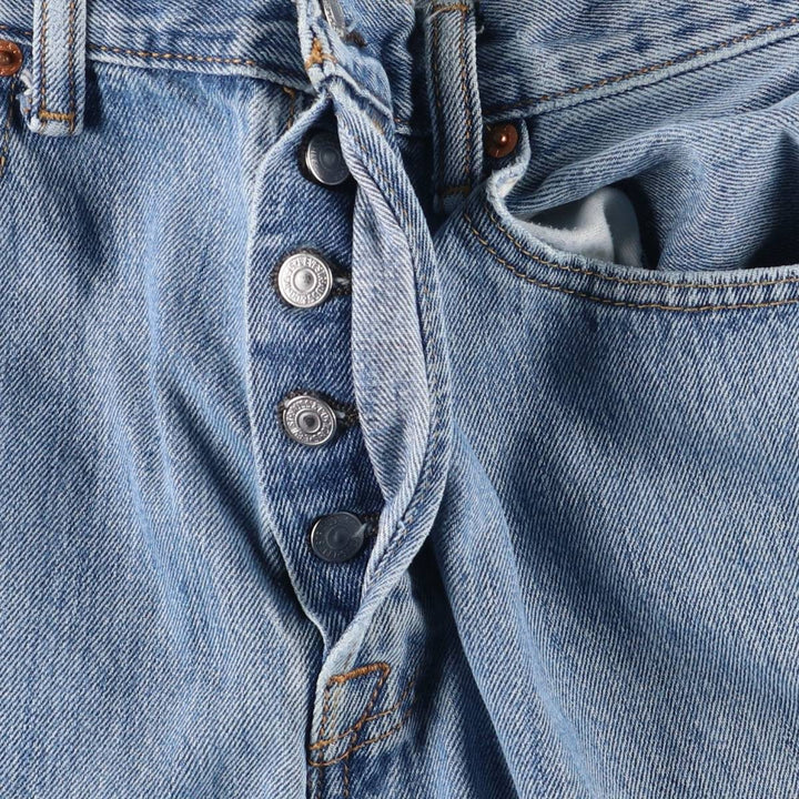 Levi's 501 straight denim pants for men, size W34 cotton blue type Vintage Second Hand