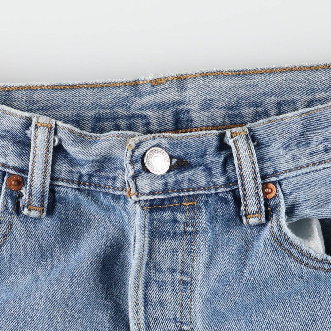 Levi's 501 straight denim pants for men, size W34 cotton blue type Vintage Second Hand