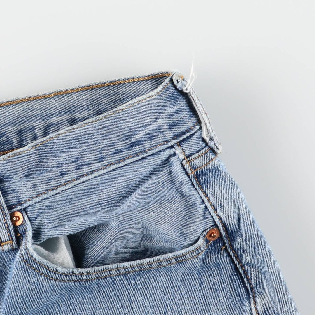Levi's 501 straight denim pants for men, size W34 cotton blue type Vintage Second Hand