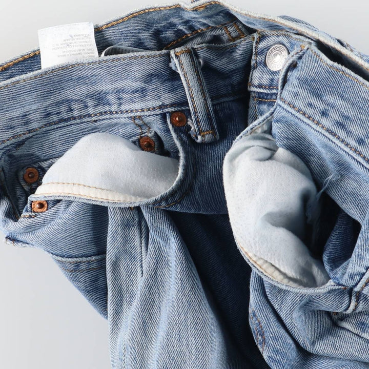 Levi's 501 straight denim pants for men, size W34 cotton blue type Vintage Second Hand