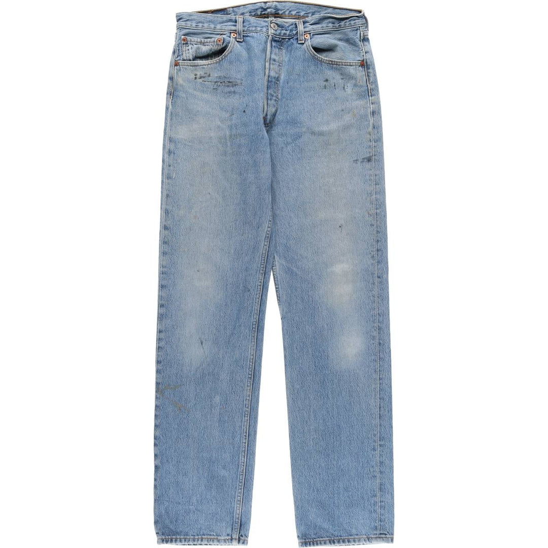 00'S Levi's Levi's 501 Euro model straight denim pants for men, equivalent to w32 cotton blue type Vintage Second Hand