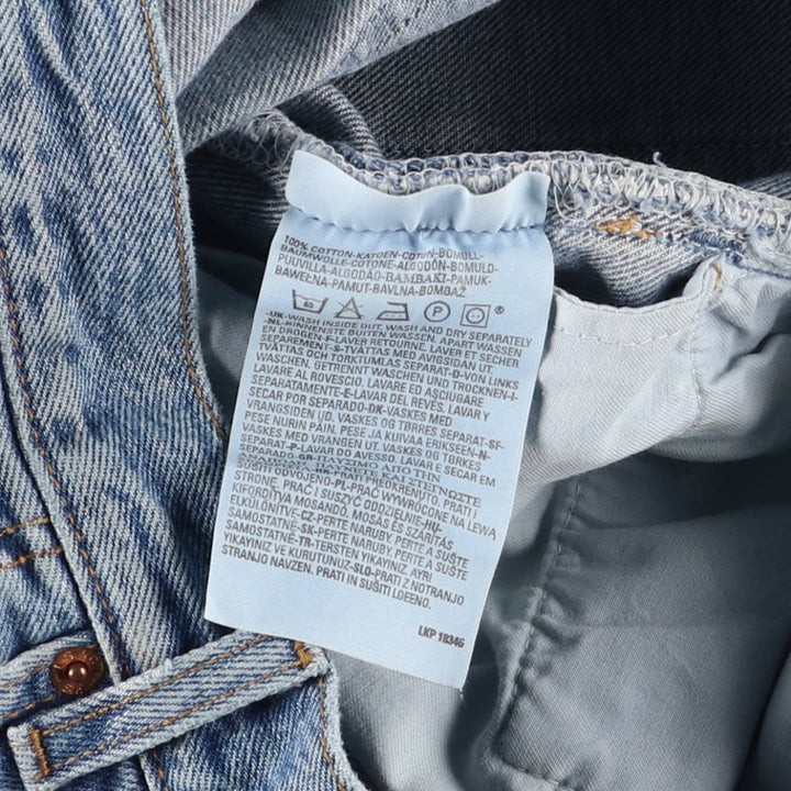 00'S Levi's Levi's 501 Euro model straight denim pants for men, equivalent to w32 cotton blue type Vintage Second Hand