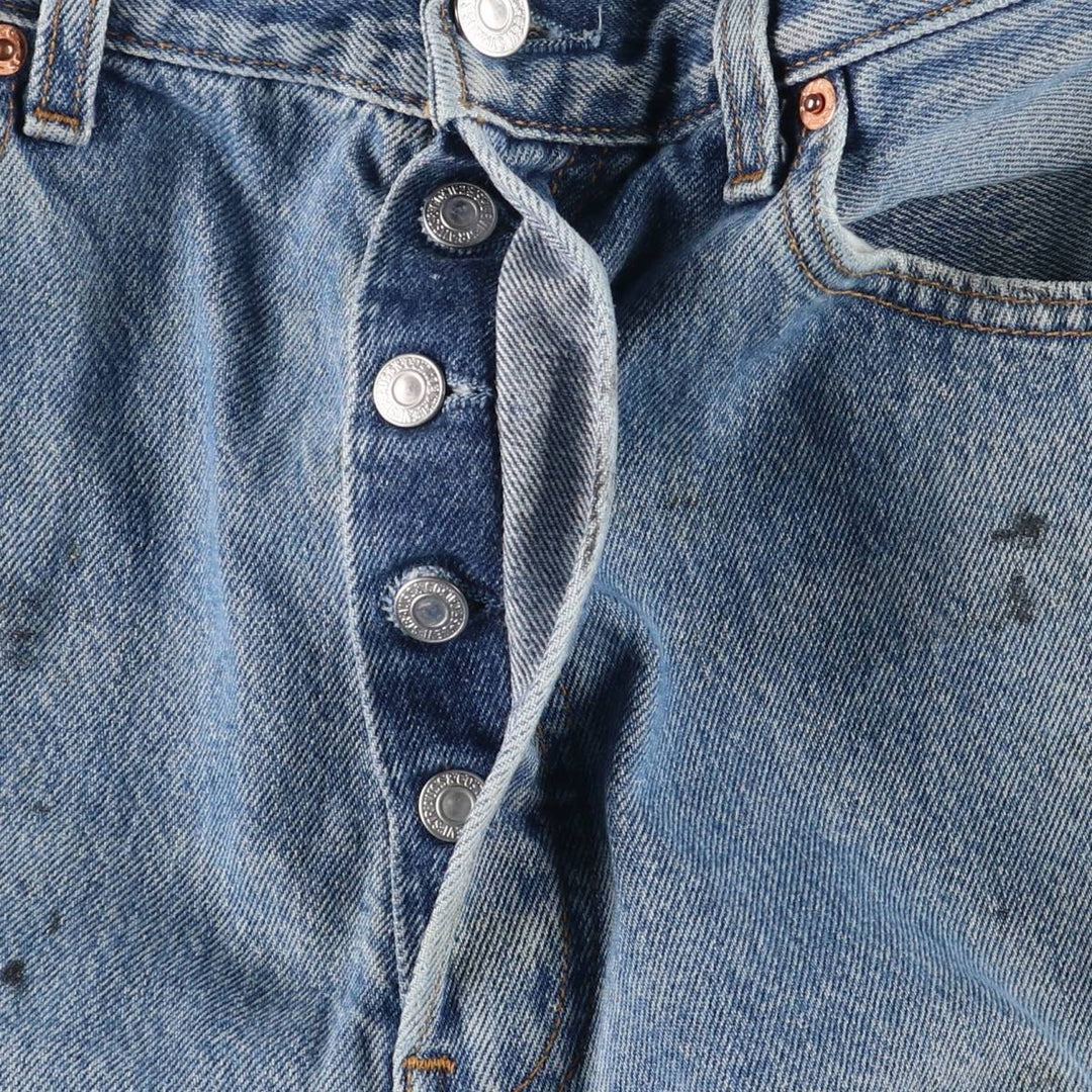 00'S Levi's Levi's 501 Euro model straight denim pants for men, equivalent to w32 cotton blue type Vintage Second Hand