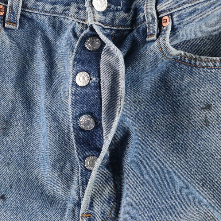 00'S Levi's Levi's 501 Euro model straight denim pants for men, equivalent to w32 cotton blue type Vintage Second Hand