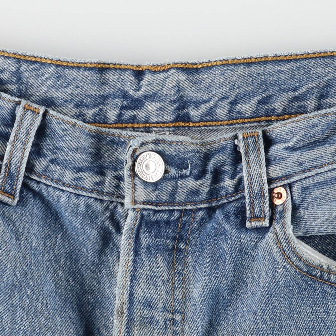 00'S Levi's Levi's 501 Euro model straight denim pants for men, equivalent to w32 cotton blue type Vintage Second Hand