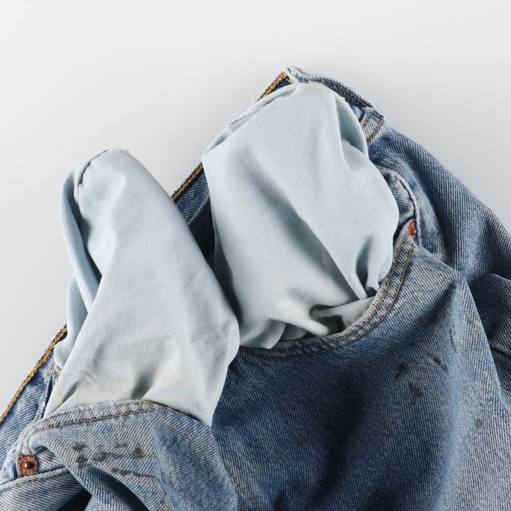 00'S Levi's Levi's 501 Euro model straight denim pants for men, equivalent to w32 cotton blue type Vintage Second Hand
