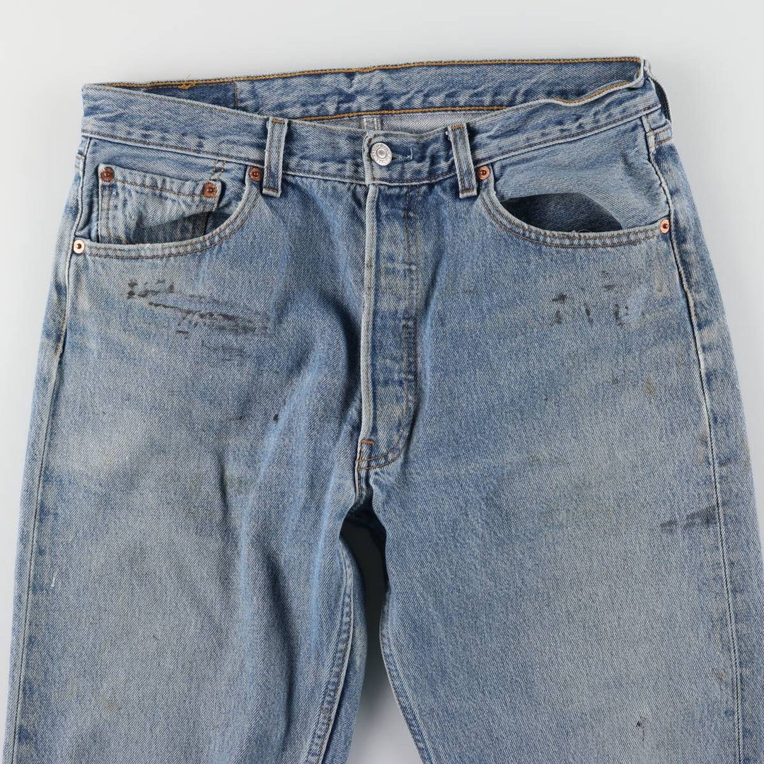 00'S Levi's Levi's 501 Euro model straight denim pants for men, equivalent to w32 cotton blue type Vintage Second Hand