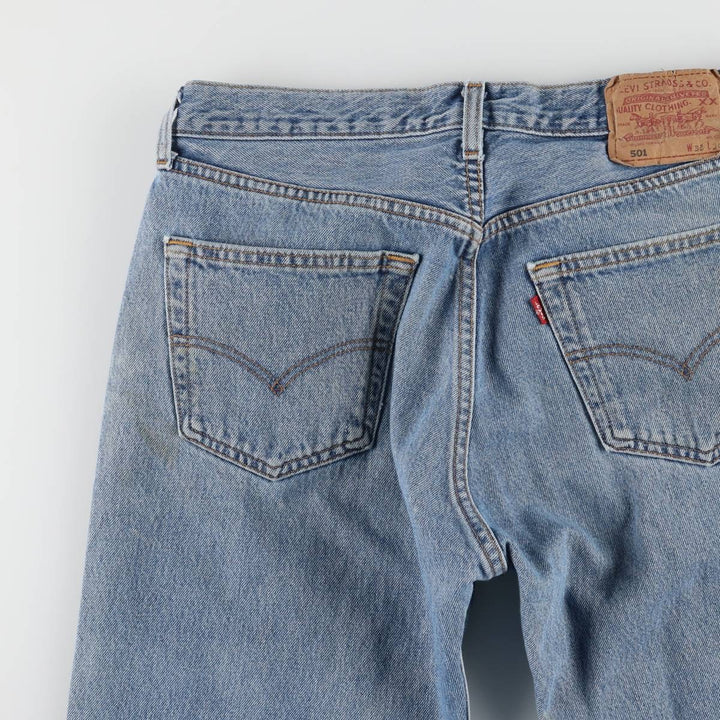 00'S Levi's Levi's 501 Euro model straight denim pants for men, equivalent to w32 cotton blue type Vintage Second Hand