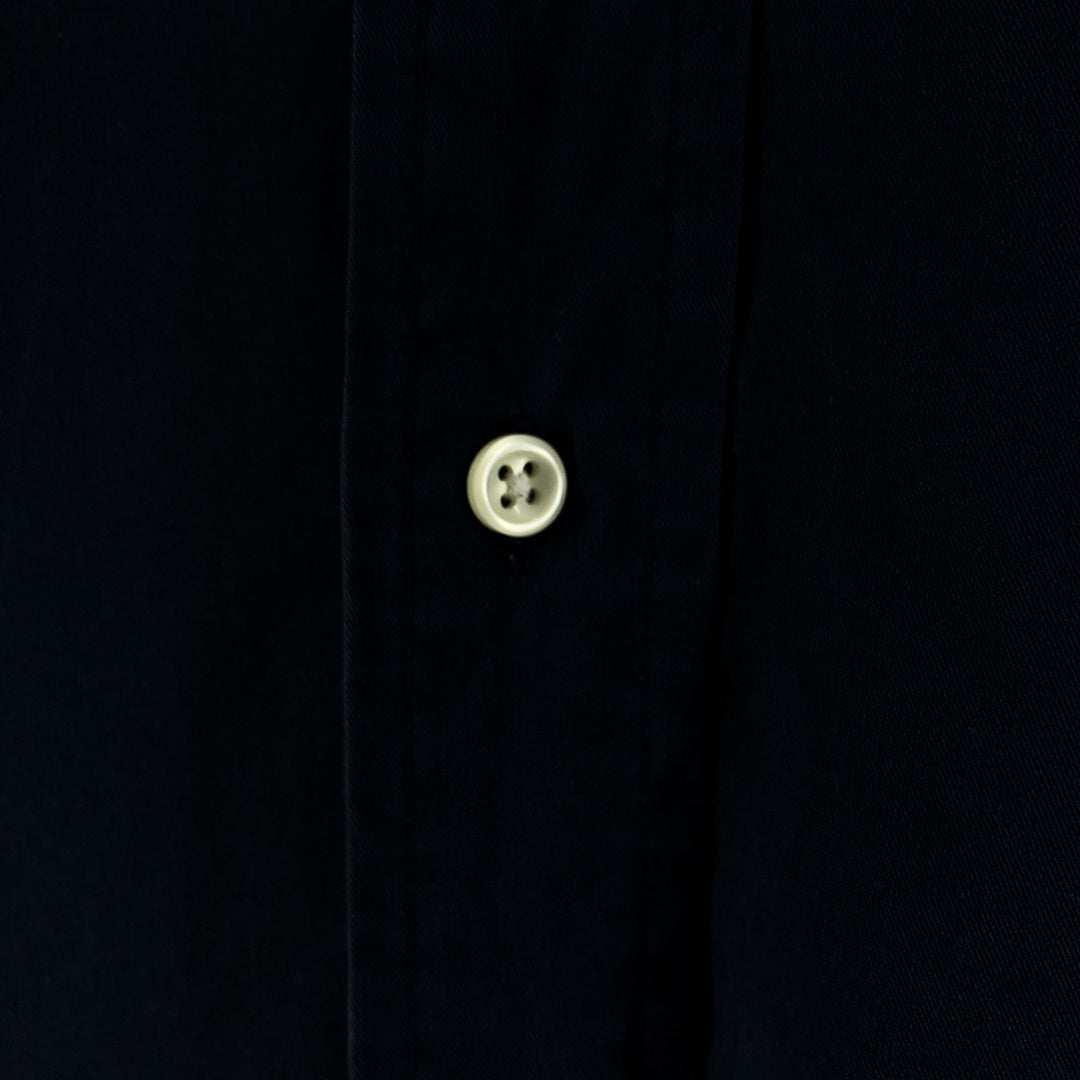 Ralph Lauren BLAKE long sleeve button down shirt, men's size L cotton navy blue type Vintage Second Hand