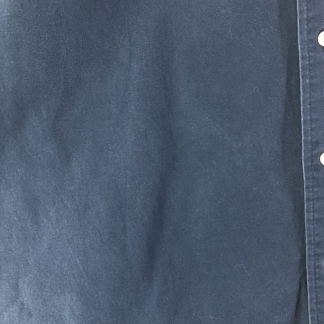 Ralph Lauren BLAKE long sleeve button down shirt, men's size L cotton navy blue type Vintage Second Hand