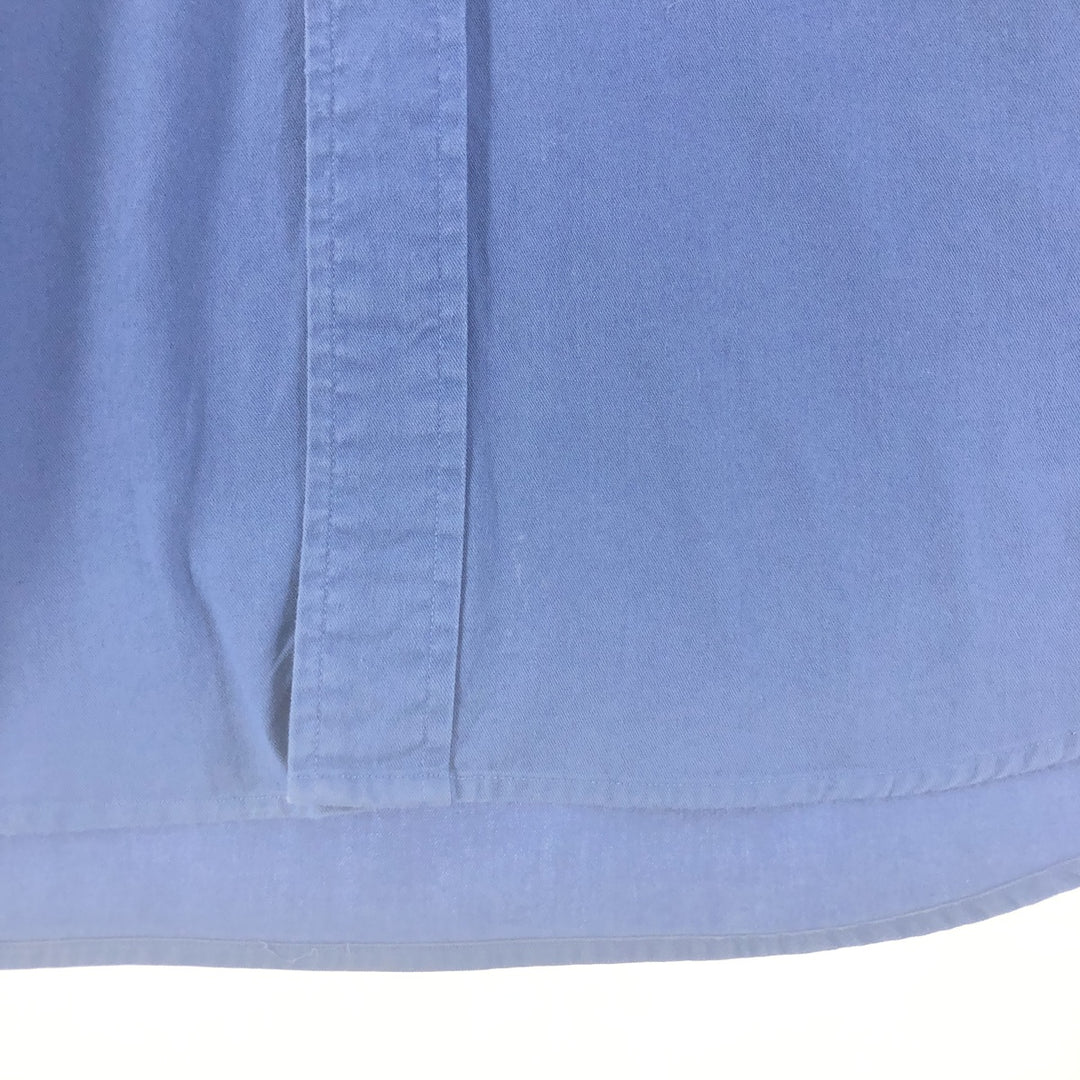 Ralph Lauren BLAIRE long sleeve button down shirt, men's size L cotton navy blue type Vintage Second Hand