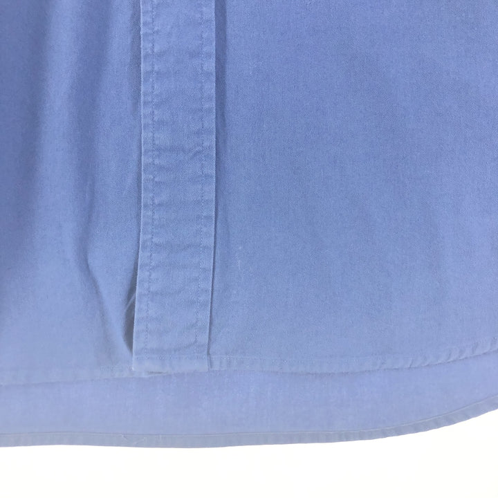 Ralph Lauren BLAIRE long sleeve button down shirt, men's size L cotton navy blue type Vintage Second Hand