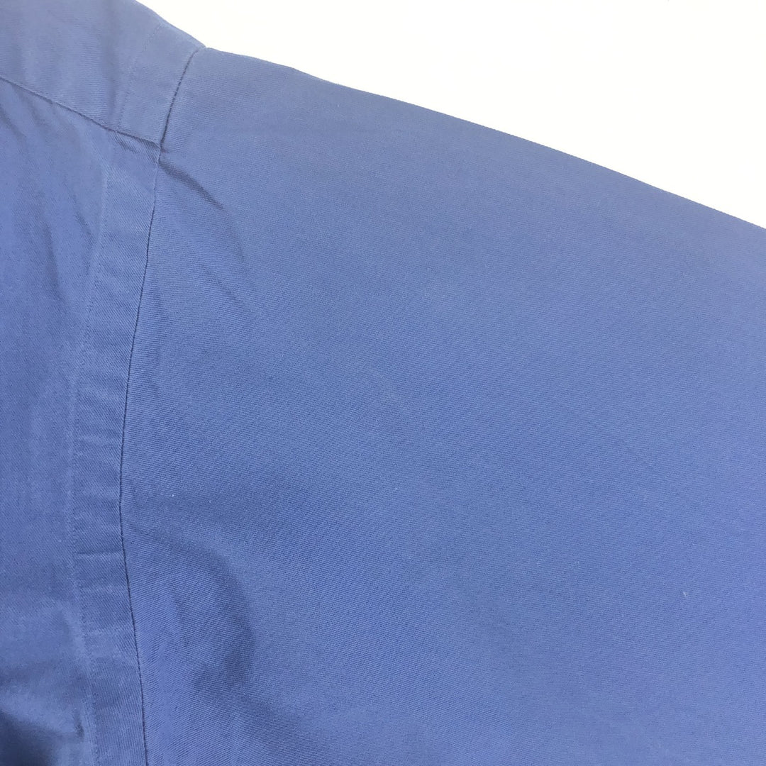 Ralph Lauren BLAIRE long sleeve button down shirt, men's size L cotton navy blue type Vintage Second Hand