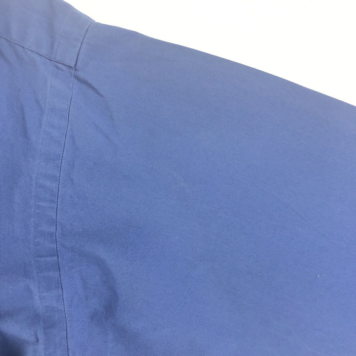 Ralph Lauren BLAIRE long sleeve button down shirt, men's size L cotton navy blue type Vintage Second Hand
