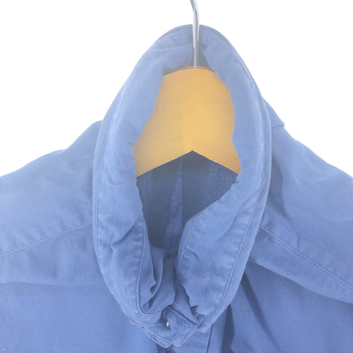 Ralph Lauren BLAIRE long sleeve button down shirt, men's size L cotton navy blue type Vintage Second Hand