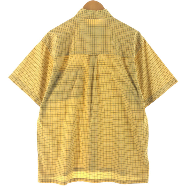 90'S Ralph Lauren CHAPS short sleeve button down check shirt men's size L vintage cotton yellow type Vintage Second Hand