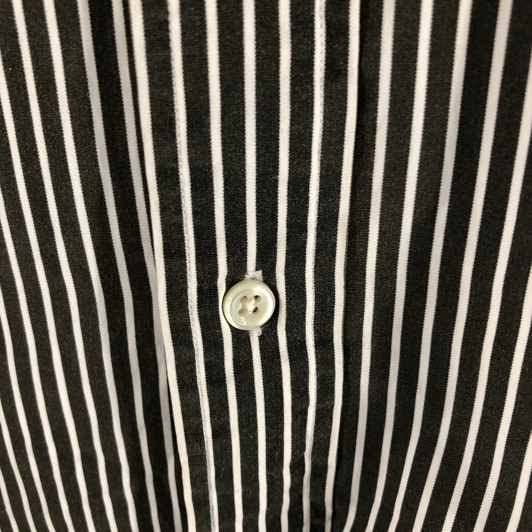 Ralph Lauren Classic Fit Long Sleeve Button Down Striped Shirt Men's XL cotton white type Vintage Second Hand