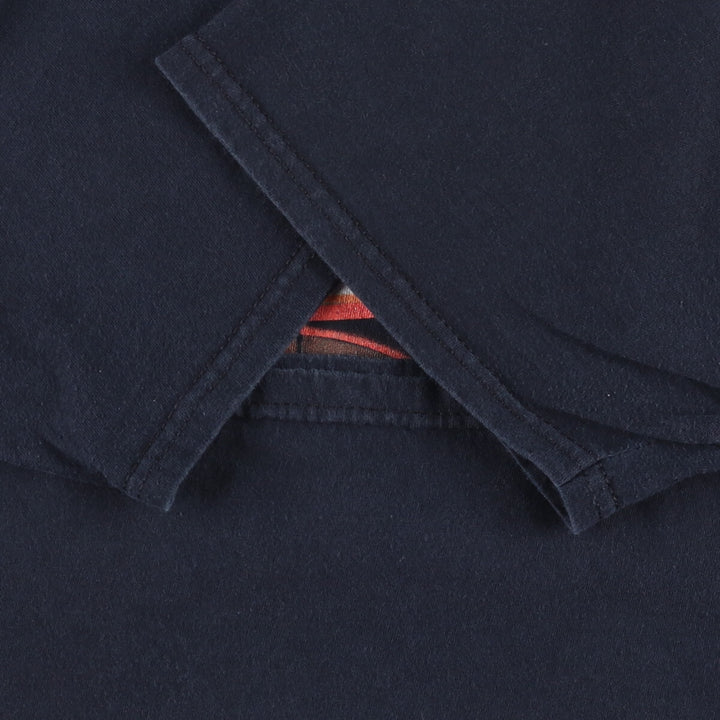 Fruit of the Loom Metallica Skull Pattern Band T-shirt Band Tee Men's L size cotton black type Vintage Second Hand