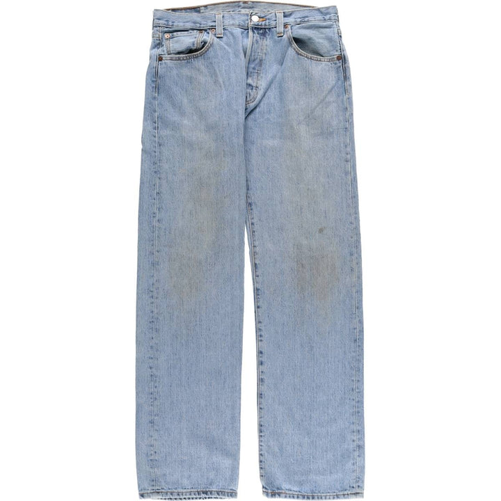 Levi's 501 STRAIGHT FIT straight denim pants for men, equivalent to w34 cotton blue type Vintage Second Hand