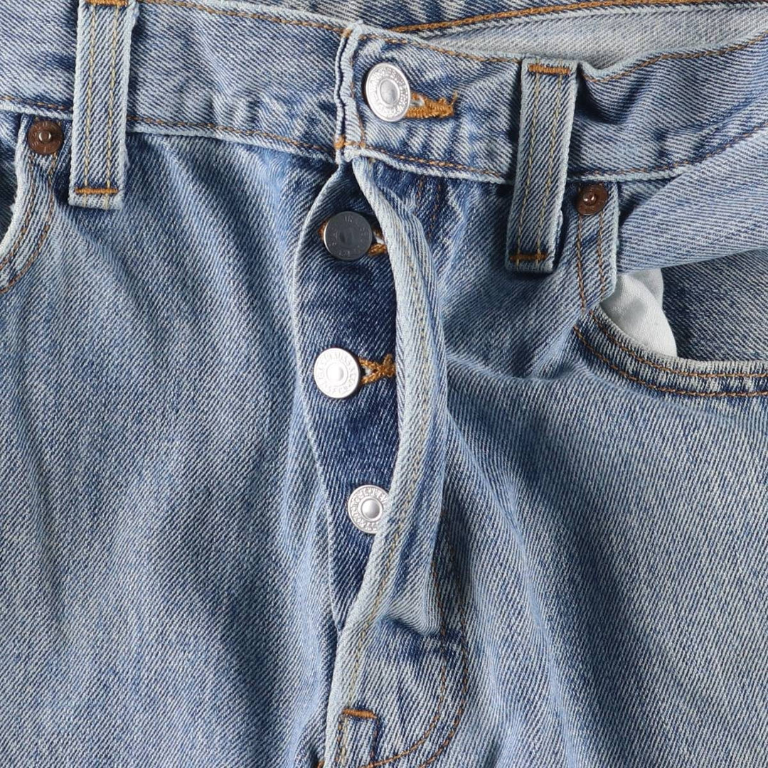 Levi's 501 STRAIGHT FIT straight denim pants for men, equivalent to w34 cotton blue type Vintage Second Hand