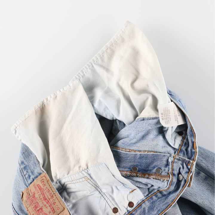 Levi's 501 STRAIGHT FIT straight denim pants for men, equivalent to w34 cotton blue type Vintage Second Hand