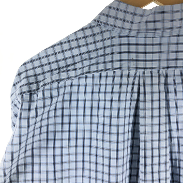 Ralph Lauren BLAKE long sleeve button down check shirt, men's XL size cotton blue type Vintage Second Hand