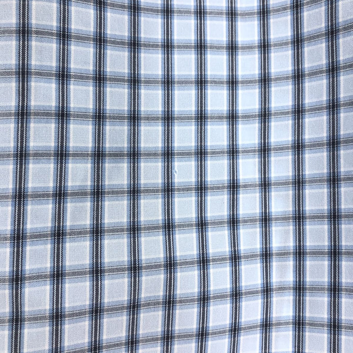 Ralph Lauren BLAKE long sleeve button down check shirt, men's XL size cotton blue type Vintage Second Hand