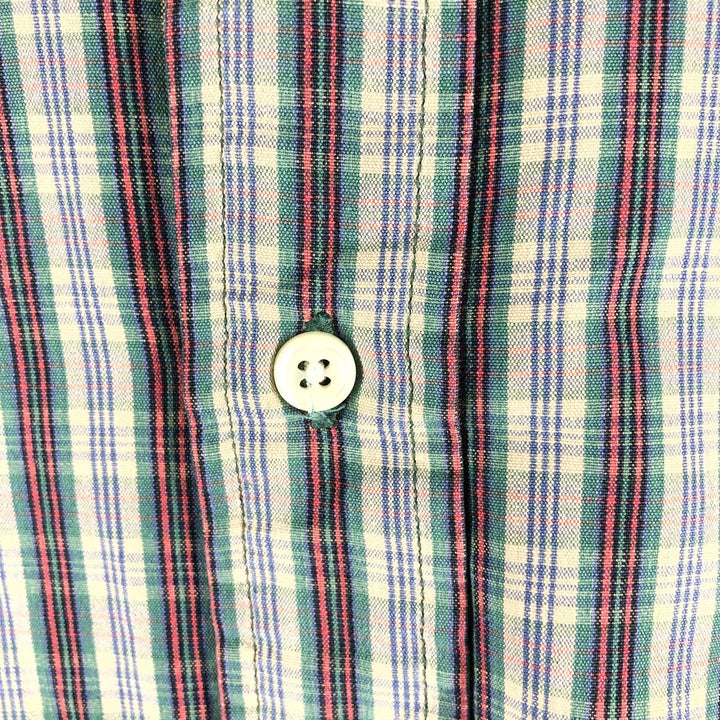Ralph Lauren BLAKE long sleeve button down check shirt, men's XL size cotton blue type Vintage Second Hand