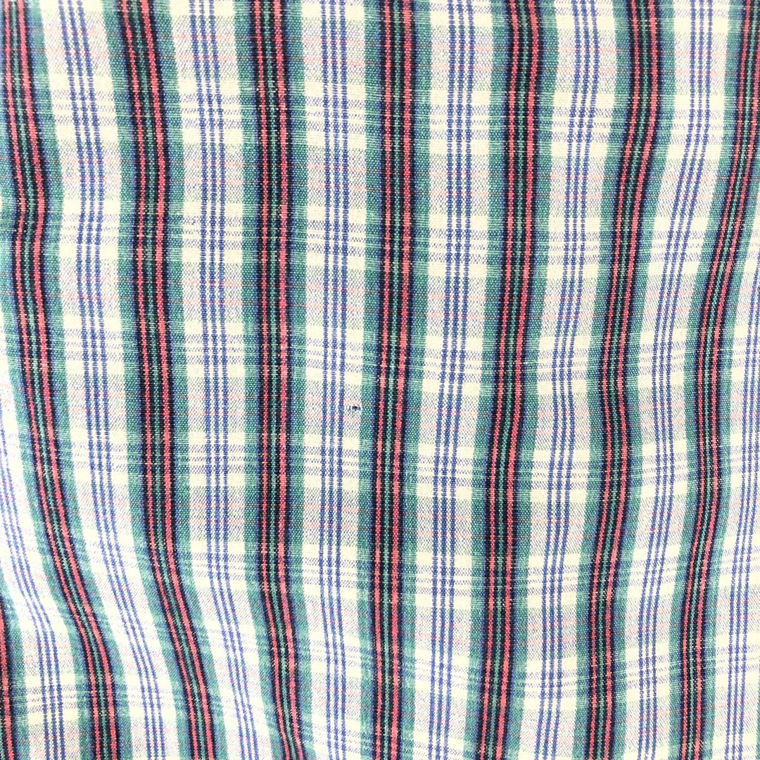 Ralph Lauren BLAKE long sleeve button down check shirt, men's XL size cotton blue type Vintage Second Hand