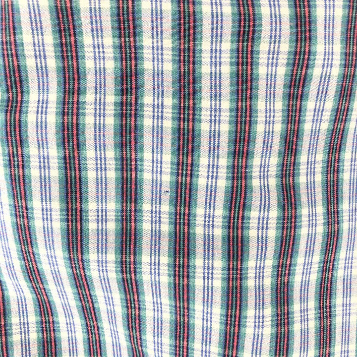 Ralph Lauren BLAKE long sleeve button down check shirt, men's XL size cotton blue type Vintage Second Hand