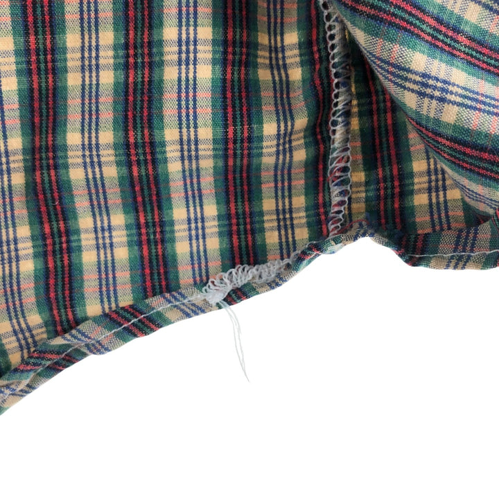 Ralph Lauren BLAKE long sleeve button down check shirt, men's XL size cotton blue type Vintage Second Hand