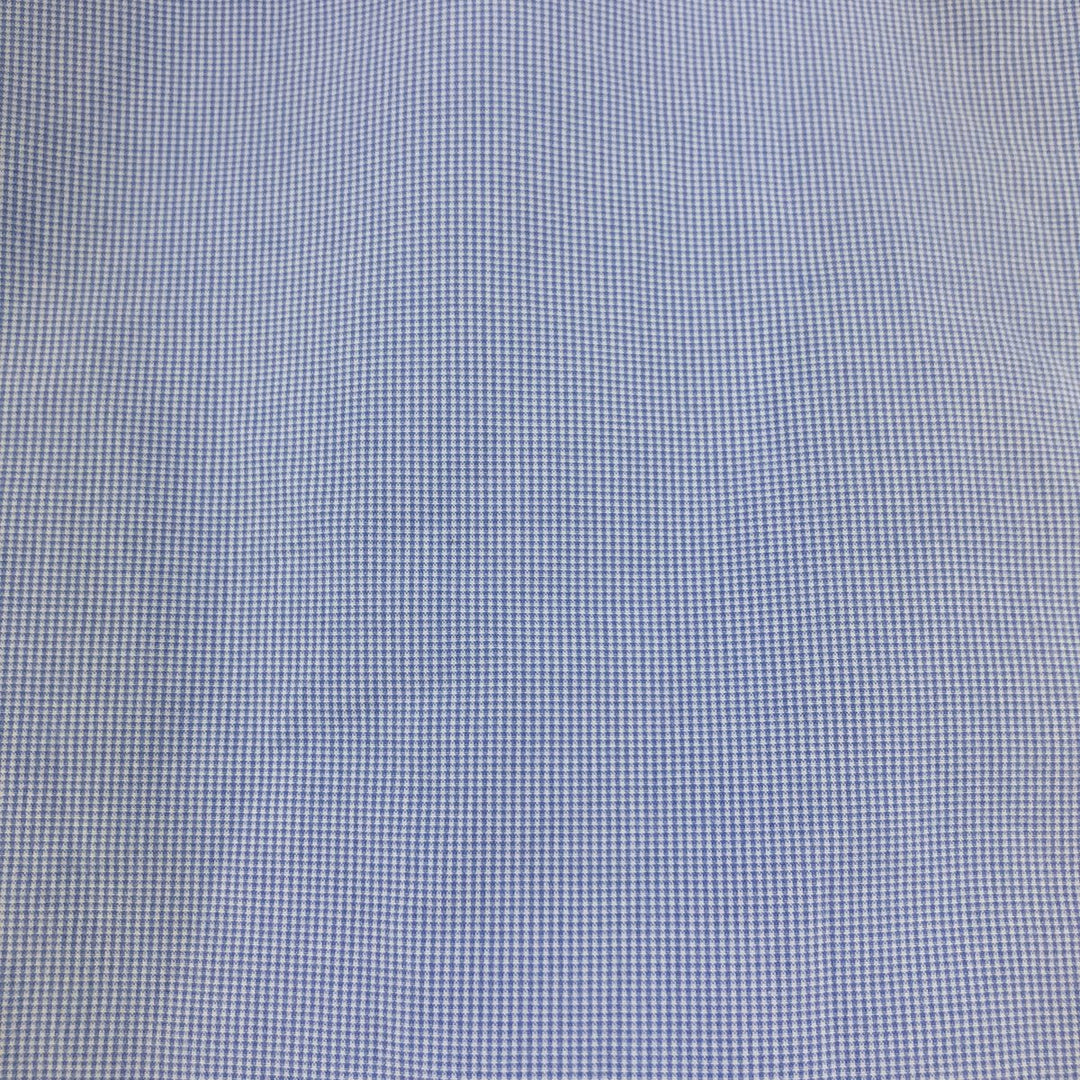 Ralph Lauren POLO by Ralph Lauren ANDREW CLASSIC FIT Houndstooth Pattern Long Sleeve Cotton Shirt Men's XL cotton blue type Vintage Second Hand